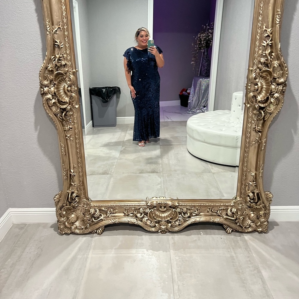 Formal Navy Sequin Dress